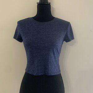 Forever 21 Women's Blue Croup Top Tee, Small